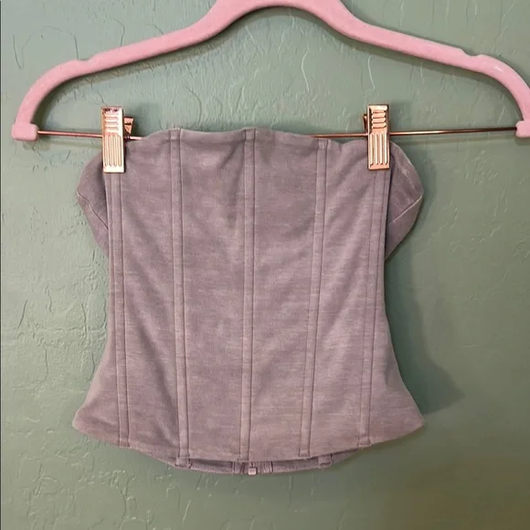 SKIMS Gray Corset Top - Picture 1 of 3